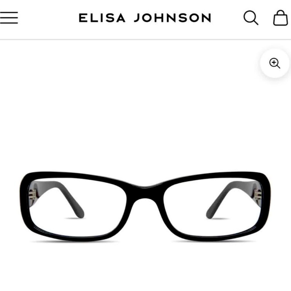 Elisa Johnson Glasses. Brand new- in case Clear lens non prescription